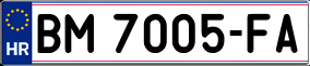 Trailer License Plate